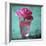 Pink Rose in a Pink Glass-Michael Paul-Framed Photographic Print