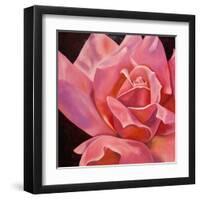 Pink Rose-Hyunah Kim-Framed Art Print