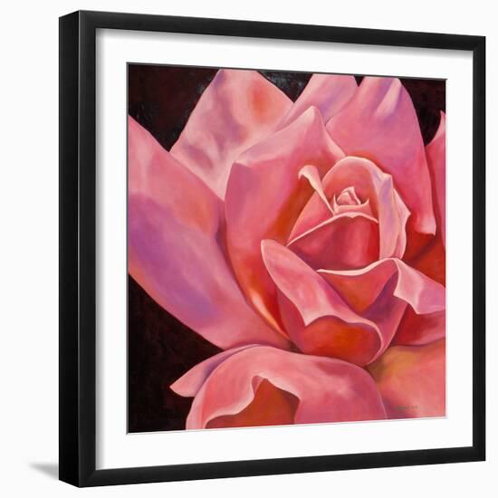 Pink Rose-Hyunah Kim-Framed Art Print