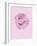 Pink Rose-Drawpaint Illustration-Framed Giclee Print