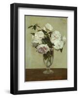 Pink Roses, 1875-Henri Fantin-Latour-Framed Giclee Print