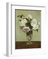 Pink Roses, 1875-Henri Fantin-Latour-Framed Giclee Print