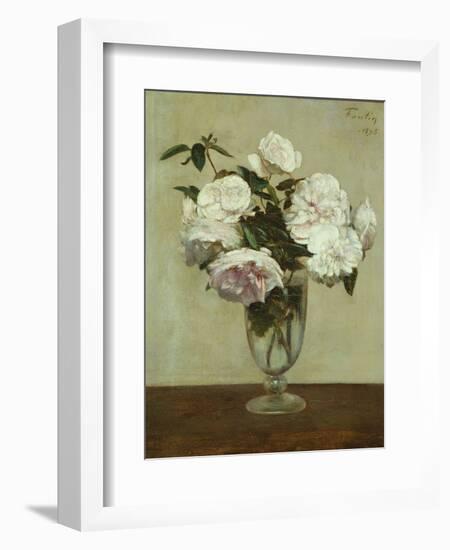 Pink Roses, 1875-Henri Fantin-Latour-Framed Giclee Print