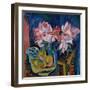 Pink Roses, 1918-Ernst Ludwig Kirchner-Framed Giclee Print