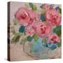 Pink Roses Abstract-Kristy Andrews-Stretched Canvas