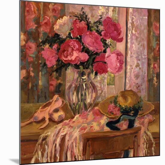 Pink Roses and Ballet Shoes-Allayn Stevens-Mounted Art Print