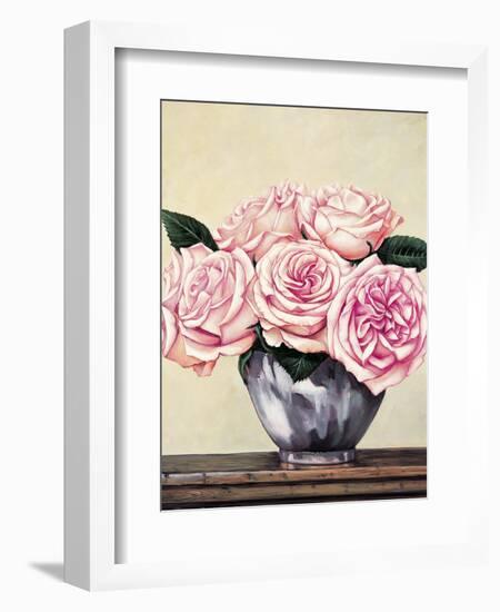 Pink Roses II-Jill Deveraux-Framed Art Print