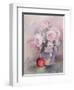 Pink Roses in a Blue Jug, 1994-Karen Armitage-Framed Giclee Print