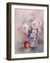 Pink Roses in a Blue Jug, 1994-Karen Armitage-Framed Giclee Print