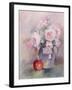 Pink Roses in a Blue Jug, 1994-Karen Armitage-Framed Giclee Print