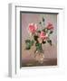 Pink Roses in a Glass Jug-Albert Williams-Framed Giclee Print