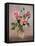 Pink Roses in a Glass Jug-Albert Williams-Framed Stretched Canvas