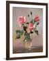 Pink Roses in a Glass Jug-Albert Williams-Framed Giclee Print