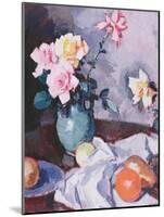 Pink Roses in a Green Jug, C.1926-Samuel John Peploe-Mounted Giclee Print