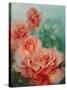 Pink Roses, Prima Ballerina-Karen Armitage-Stretched Canvas