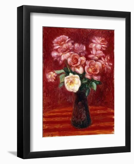 Pink Roses-William James Glackens-Framed Giclee Print