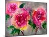 Pink Roses-Victoria Brown-Mounted Art Print