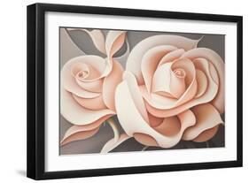 Pink Roses-Lea Faucher-Framed Art Print