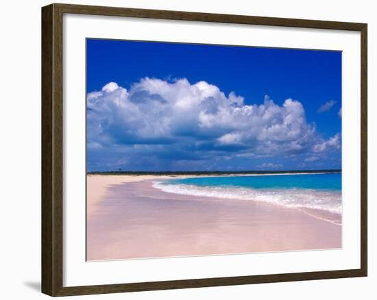 Pink Sand Beach, Harbour Island, Bahamas-Greg Johnston-Framed Photographic Print