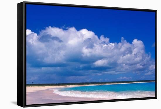 Pink Sand Beach, Harbour Island, Bahamas-Greg Johnston-Framed Stretched Canvas