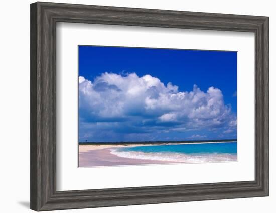 Pink Sand Beach, Harbour Island, Bahamas-Greg Johnston-Framed Photographic Print