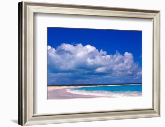 Pink Sand Beach, Harbour Island, Bahamas-Greg Johnston-Framed Photographic Print