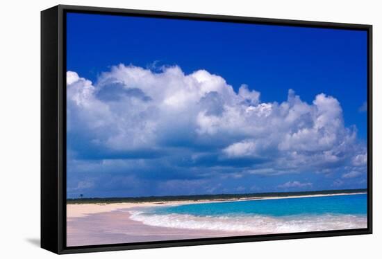 Pink Sand Beach, Harbour Island, Bahamas-Greg Johnston-Framed Stretched Canvas