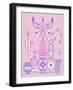 Pink Santa Fe Garden-Cat Coquillette-Framed Art Print