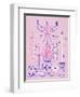 Pink Santa Fe Garden-Cat Coquillette-Framed Art Print