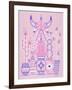 Pink Santa Fe Garden-Cat Coquillette-Framed Art Print