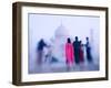 Pink Sari, Taj Mahal, India-Walter Bibikow-Framed Photographic Print