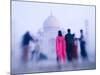 Pink Sari, Taj Mahal, India-Walter Bibikow-Mounted Photographic Print