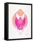 Pink Scarab-Cat Coquillette-Framed Stretched Canvas