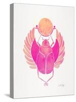 Pink Scarab-Cat Coquillette-Stretched Canvas