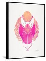 Pink Scarab-Cat Coquillette-Framed Stretched Canvas