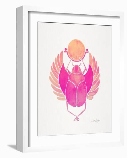 Pink Scarab-Cat Coquillette-Framed Art Print