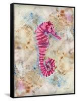 Pink Seahorse-LuAnn Roberto-Framed Stretched Canvas