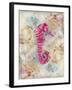 Pink Seahorse-LuAnn Roberto-Framed Art Print