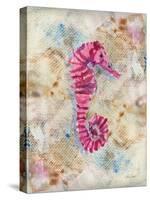 Pink Seahorse-LuAnn Roberto-Stretched Canvas