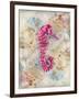 Pink Seahorse-LuAnn Roberto-Framed Art Print