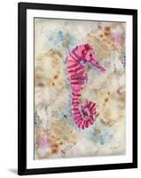 Pink Seahorse-LuAnn Roberto-Framed Art Print