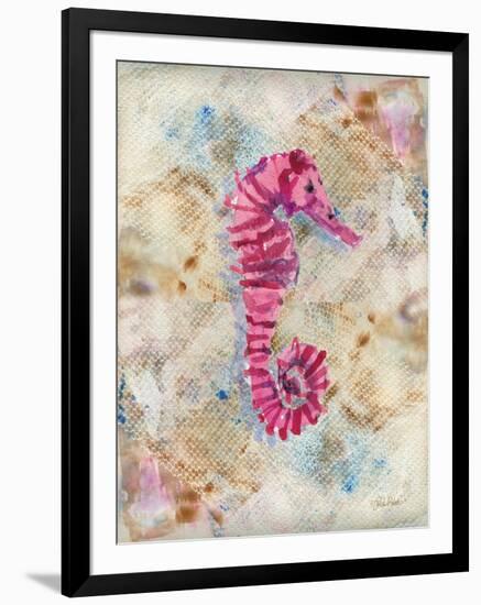 Pink Seahorse-LuAnn Roberto-Framed Art Print