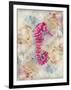 Pink Seahorse-LuAnn Roberto-Framed Art Print