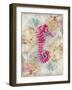 Pink Seahorse-LuAnn Roberto-Framed Art Print