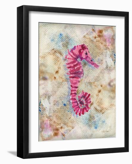 Pink Seahorse-LuAnn Roberto-Framed Art Print