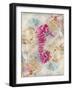 Pink Seahorse-LuAnn Roberto-Framed Art Print