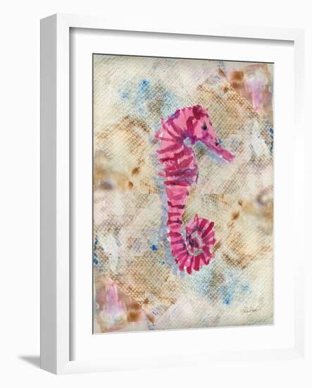 Pink Seahorse-LuAnn Roberto-Framed Art Print