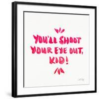 Pink Shoot Your Eye Out-Cat Coquillette-Framed Giclee Print