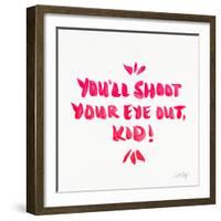 Pink Shoot Your Eye Out-Cat Coquillette-Framed Giclee Print