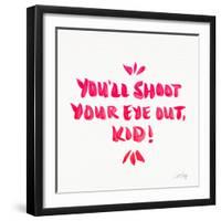 Pink Shoot Your Eye Out-Cat Coquillette-Framed Giclee Print